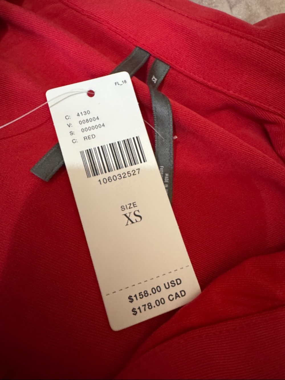 Anthropologie Red Long Sleeve Maxi Dress with Waist Tie - Picture 4 of 5